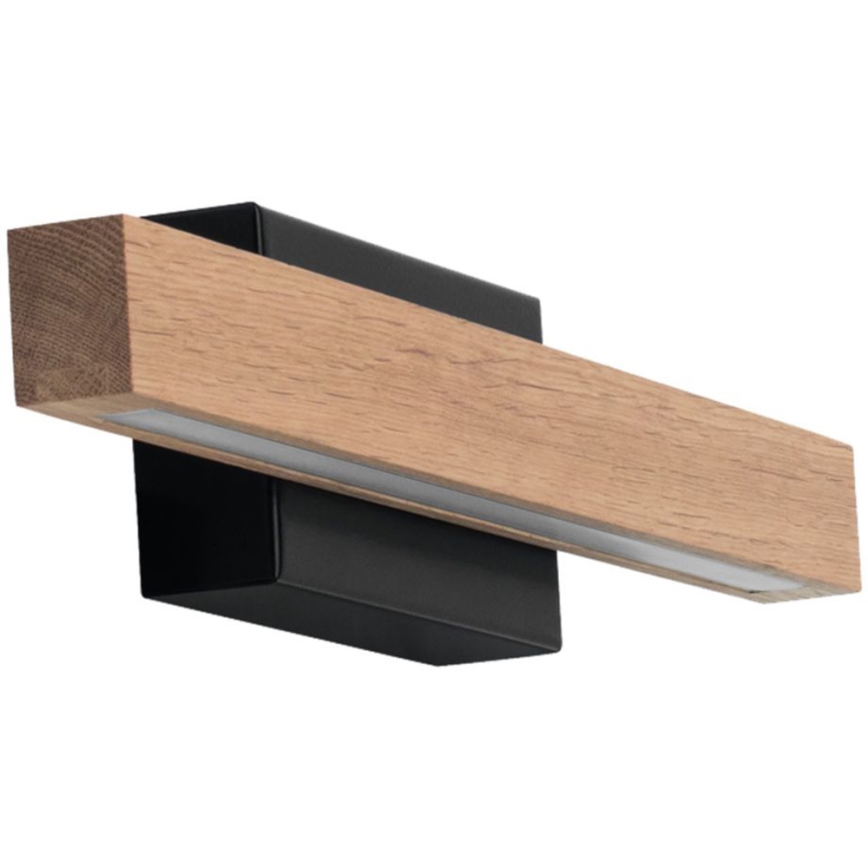 LED Kopalniška stenska svetilka AQUAVIVA LED/6W/230V 40 cm IP44 hrast