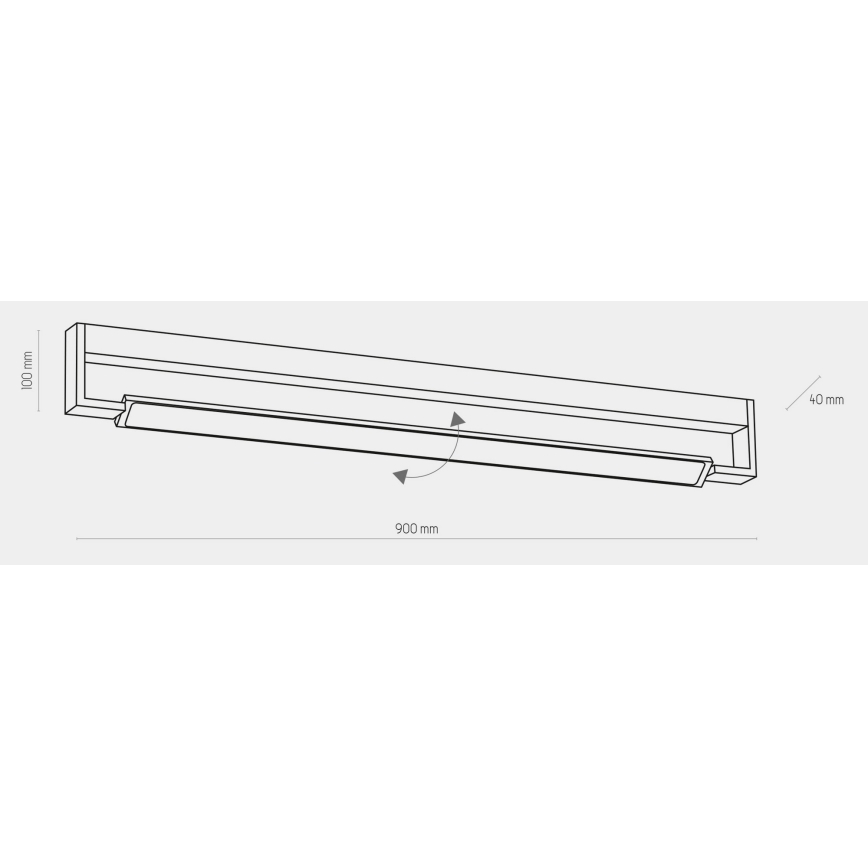 LED Kopalniška stenska svetilka DEKSTER LED/36W/230V IP44 bela