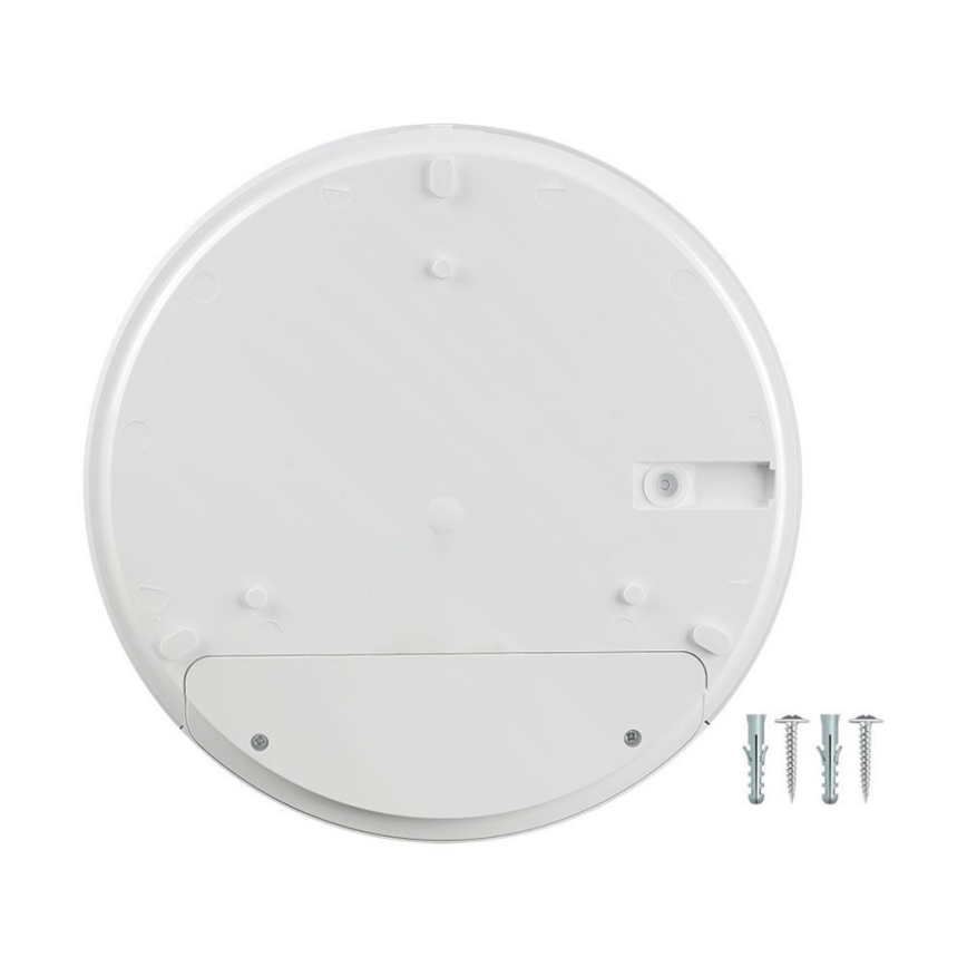 LED Kopalniška stenska svetilka s senzorjem SAMSUNG CHIP LED/15W/230V 3000/4000/6000K IP44 bela