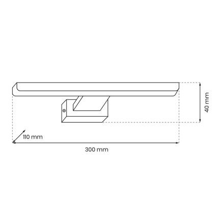 LED Kopalniška stenska svetilka SHINE 1xLED/7W/230V IP44