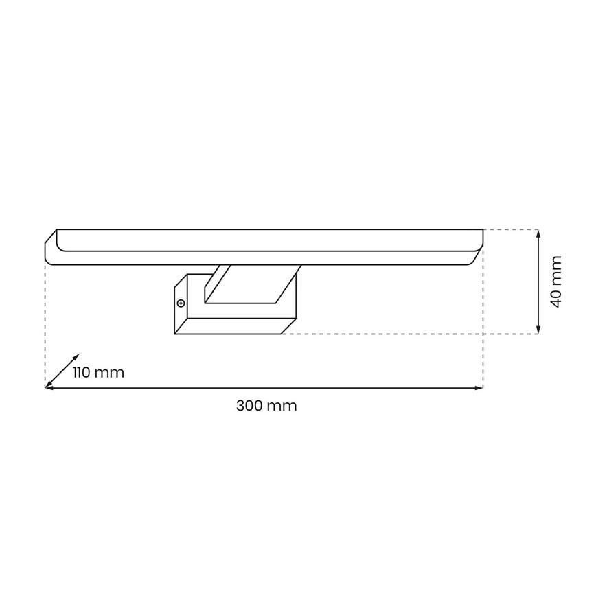 LED Kopalniška stenska svetilka SHINE 1xLED/7W/230V IP44