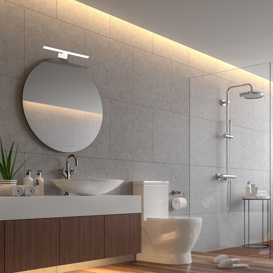 LED kopalniška stenska svetilka SHINE LED/7W/230V 30 cm IP44 bela