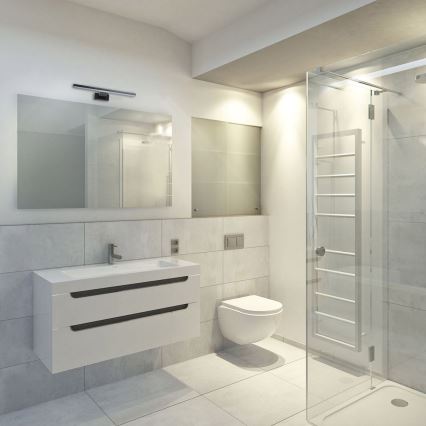 LED kopalniška stenska svetilka SHINE LED/7W/230V 30 cm IP44 črna