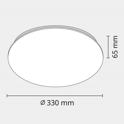LED Kopalniška stropna svetilka ADAR LED/17W/230V IP44 4000K