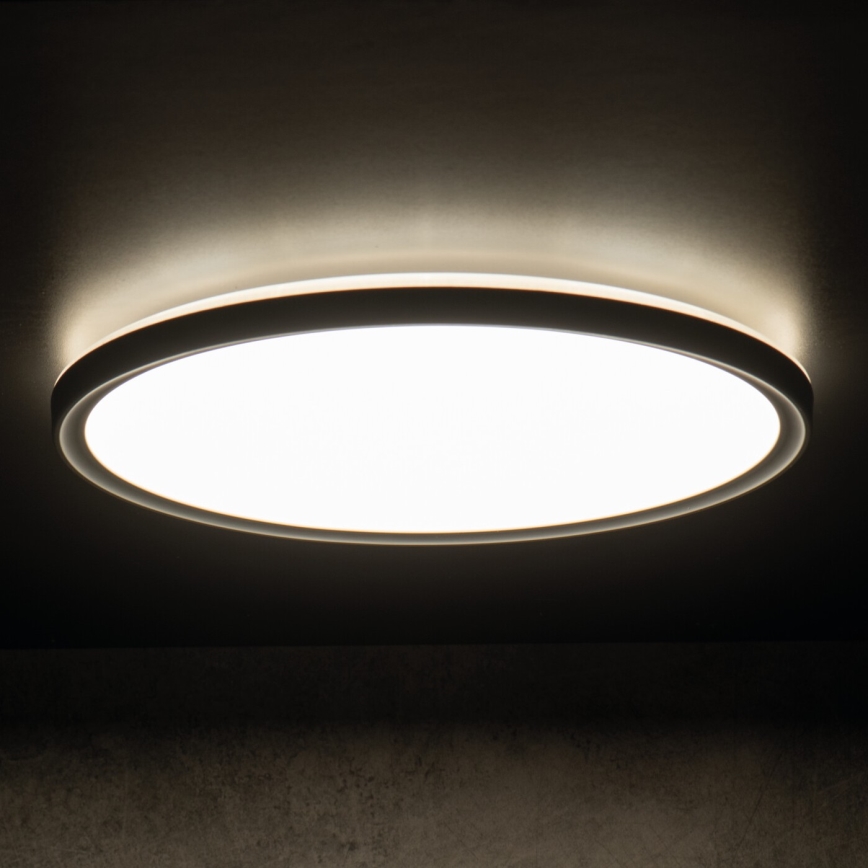 LED Kopalniška stropna svetilka AZPO LED/11,8W/230V pr. 22,5 cm IP54 črna