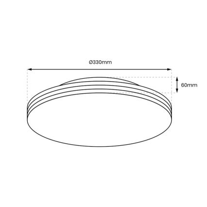 LED Kopalniška stropna svetilka BEVER LED/16W/230V 4000K pr. 33 cm IP44