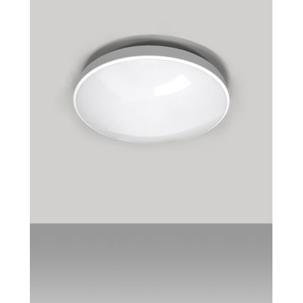 LED Kopalniška stropna svetilka CIRCLE LED/12W/230V 4000K pr. 25 cm IP44 bela