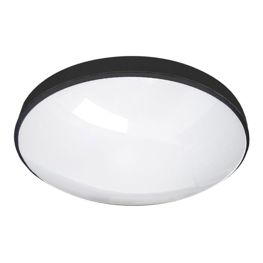 LED Kopalniška stropna svetilka CIRCLE LED/12W/230V 4000K pr. 25 cm IP44 črna