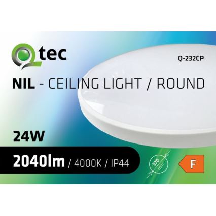 LED Kopalniška stropna svetilka CIRCLE LED/24W/230V 4000K pr. 37 cm IP44 bela