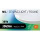 LED Kopalniška stropna svetilka CIRCLE LED/36W/230V 4000K pr. 45 cm IP44 bela