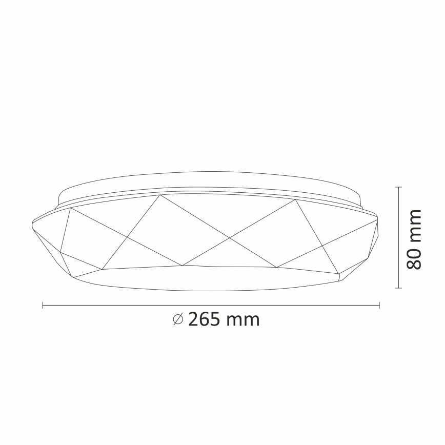LED Kopalniška stropna svetilka GALAXY LED/12W/230V IP44