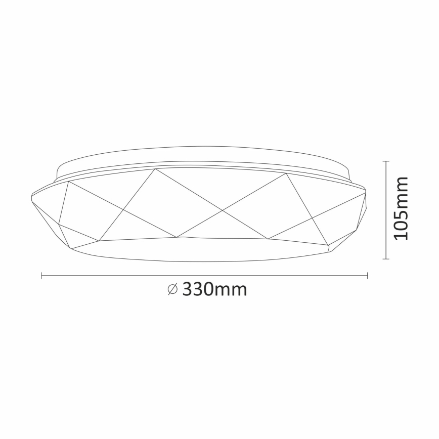 LED Kopalniška stropna svetilka GALAXY LED/17W/230V IP44