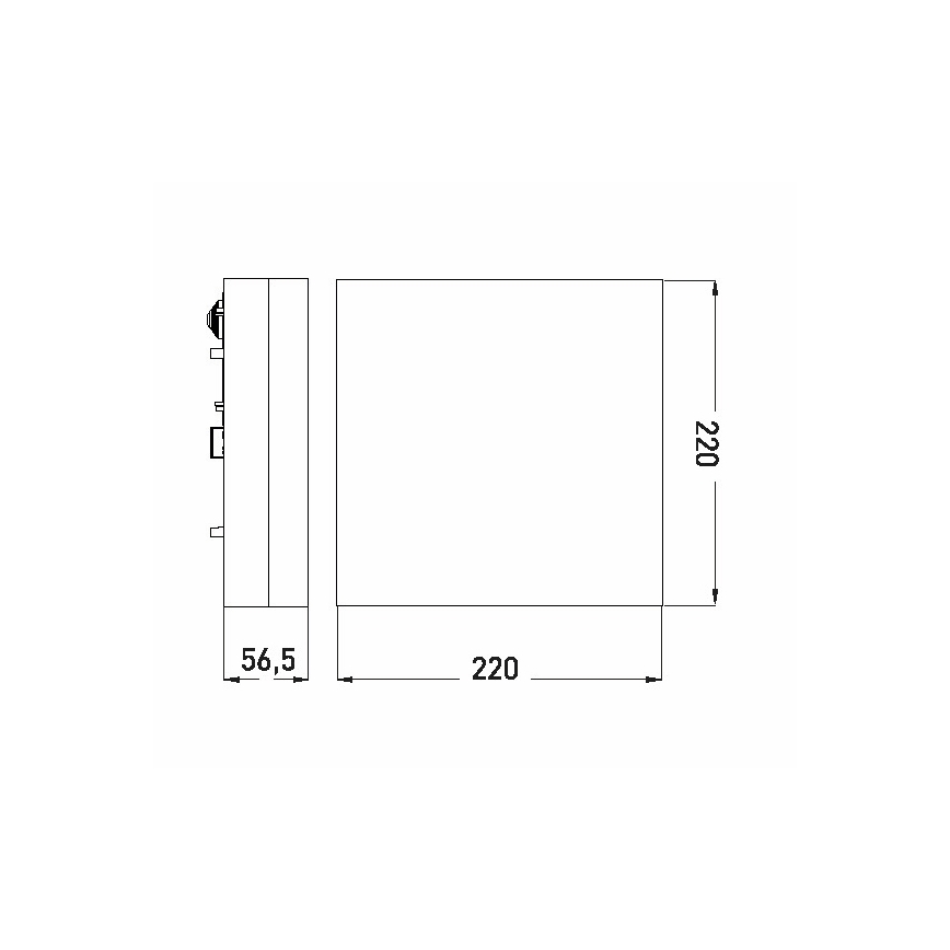 LED Kopalniška stropna svetilka LED/12W/230V 3000/4000/6000K 22x22 cm IP44