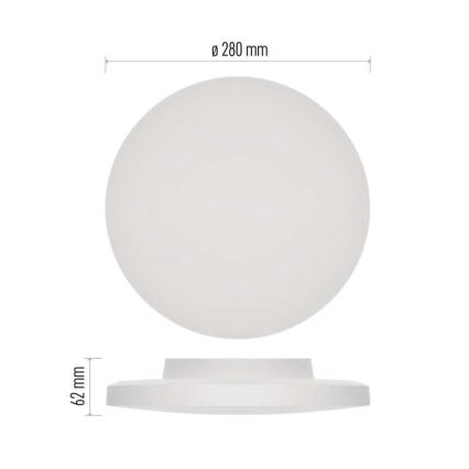 LED Kopalniška stropna svetilka LED/15W/230V 3000/4000/5700K IP55 bela