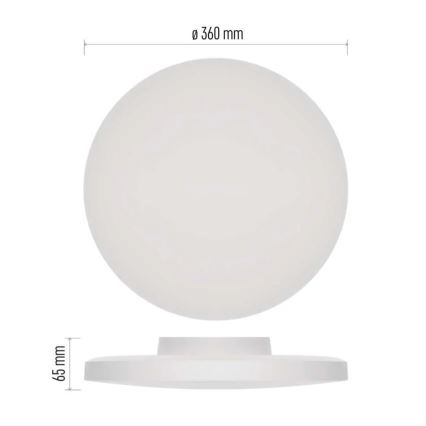 LED Kopalniška stropna svetilka LED/18W/230V 3000/4000/5700K IP55 bela