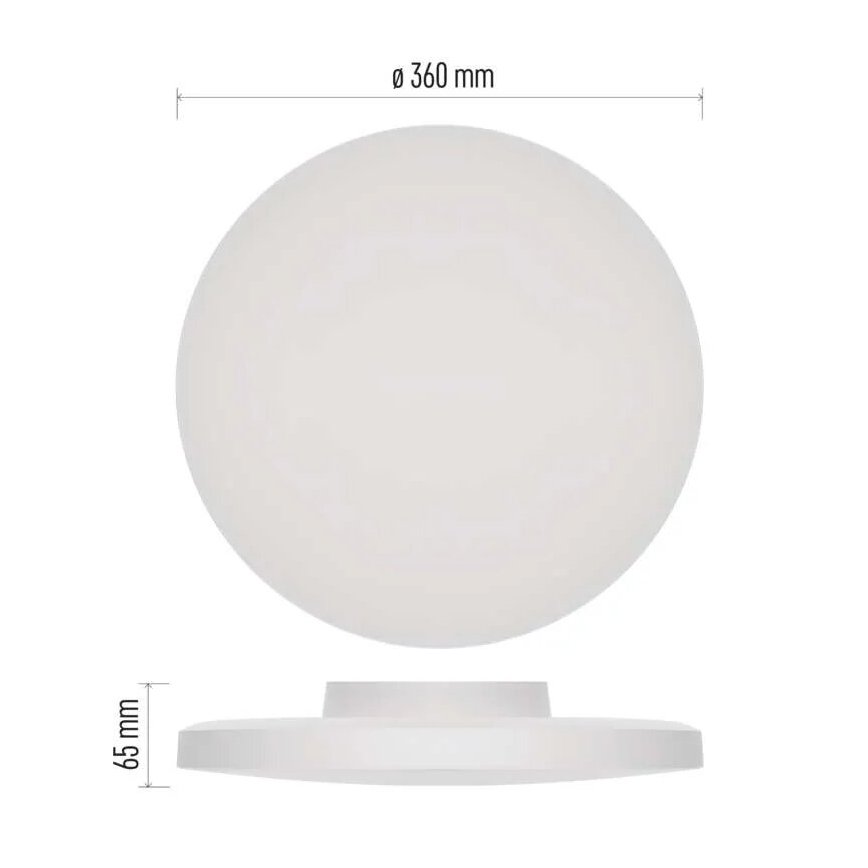 LED Kopalniška stropna svetilka LED/18W/230V 3000/4000/5700K IP55 bela