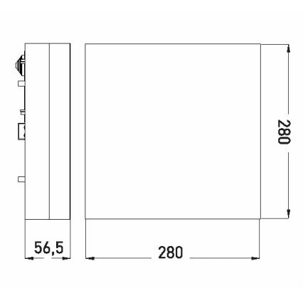 LED Kopalniška stropna svetilka LED/18W/230V 3000/4000/6000K 28x28 cm IP44