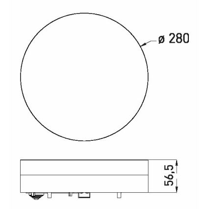 LED Kopalniška stropna svetilka LED/18W/230V 3000/4000/6000K pr. 28 cm IP44