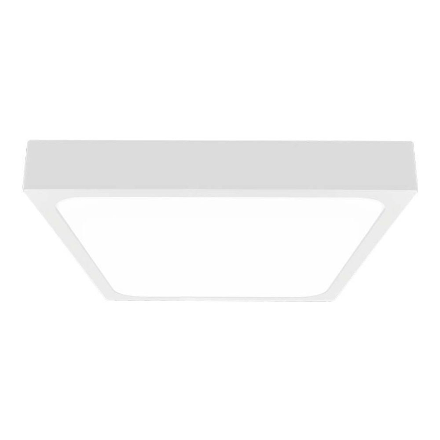 LED Kopalniška stropna svetilka LED/18W/230V 3000K IP44 22,5x22,5 cm bela