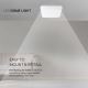LED Kopalniška stropna svetilka LED/18W/230V 3000K IP44 bela