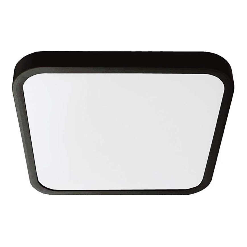LED Kopalniška stropna svetilka LED/18W/230V 4000K IP44 25x25 cm črna