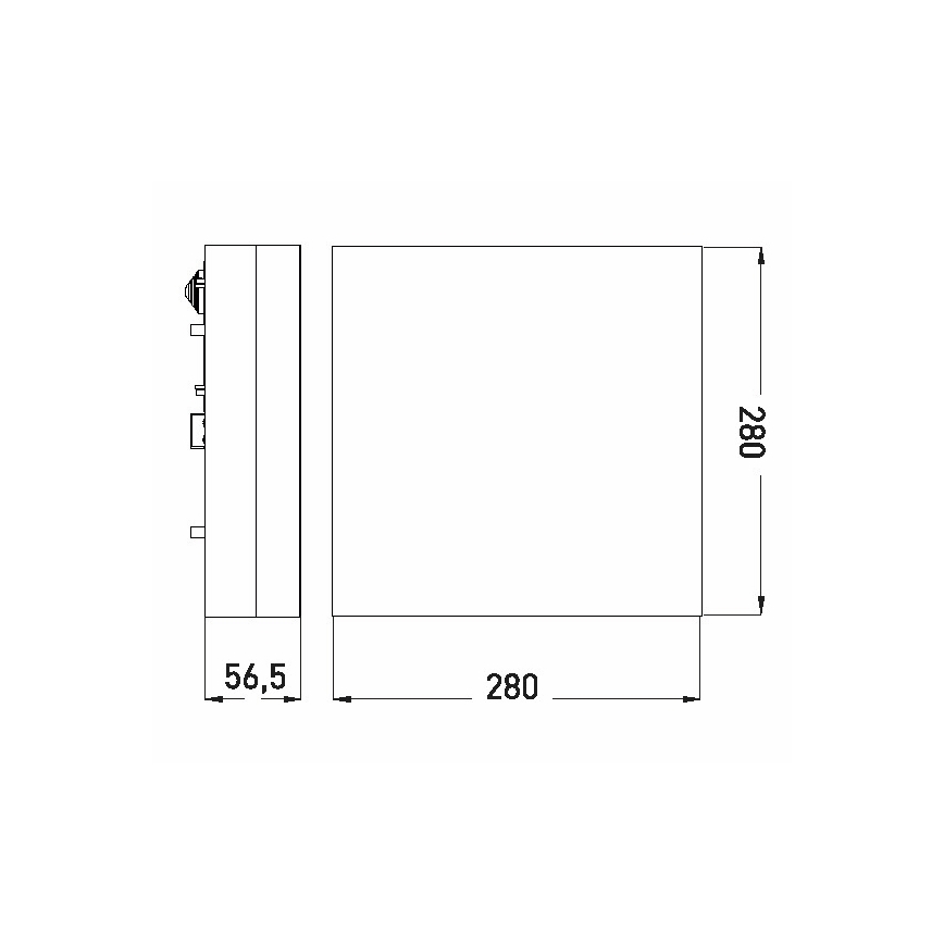 LED Kopalniška stropna svetilka LED/24W/230V 3000/4000/6000K 28x28 cm IP44
