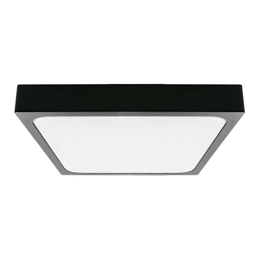 LED Kopalniška stropna svetilka LED/24W/230V 6500K IP44 29,5x29,5 cm črna