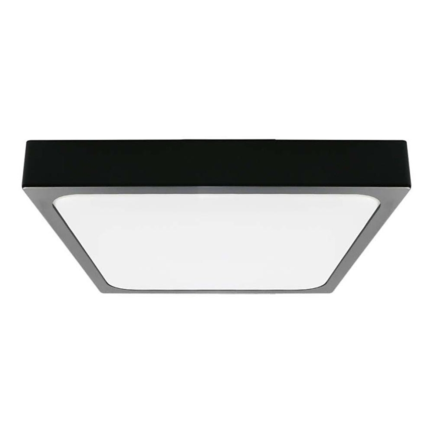 LED Kopalniška stropna svetilka LED/30W/230V 4000K IP44 42x42 cm črna