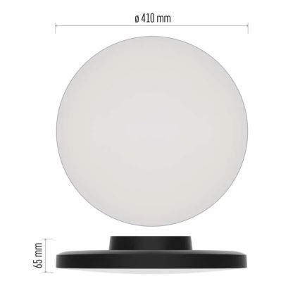 LED Kopalniška stropna svetilka LED/32W/230V 3000/4000/5700K IP55 črna