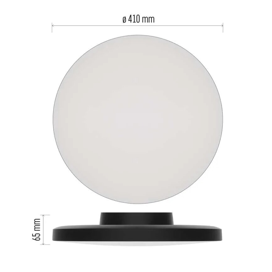 LED Kopalniška stropna svetilka LED/32W/230V 3000/4000/5700K IP55 črna