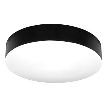 LED Kopalniška stropna svetilka MAKARON LED/24W/230V 3000/4000/6000K pr. 30 cm IP44 črna