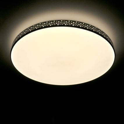 LED Kopalniška stropna svetilka MOON LED/18W/230V črna IP44