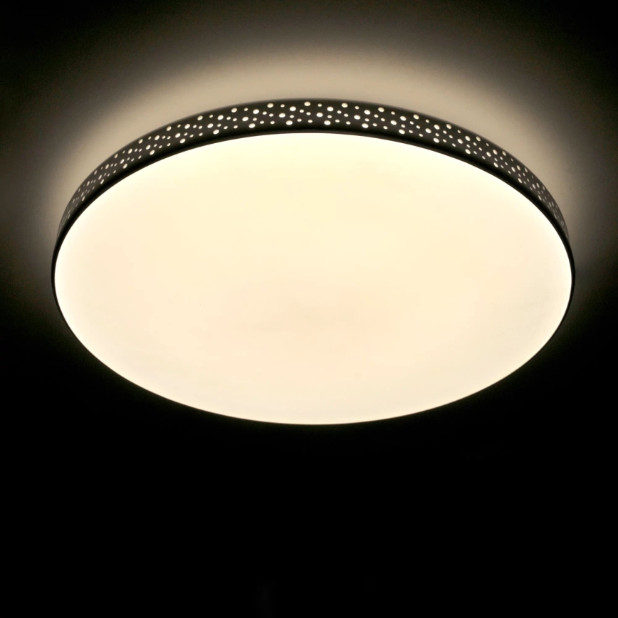 LED Kopalniška stropna svetilka MOON LED/18W/230V črna IP44
