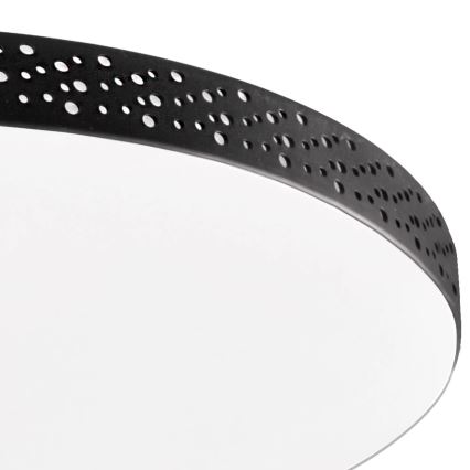 LED Kopalniška stropna svetilka MOON LED/18W/230V črna IP44