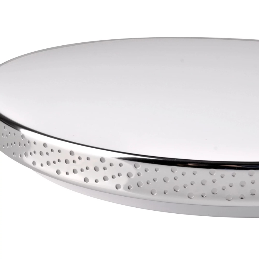 LED Kopalniška stropna svetilka MOON LED/18W/230V sijajni krom IP44