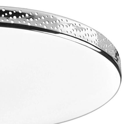LED Kopalniška stropna svetilka MOON LED/18W/230V sijajni krom IP44