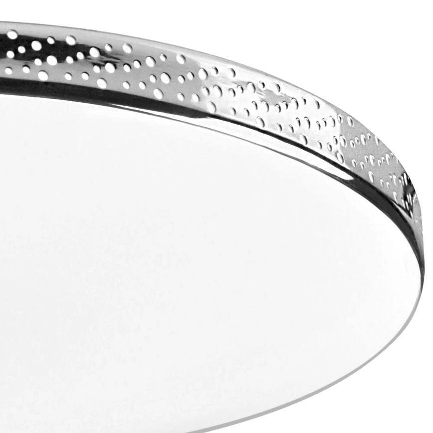 LED Kopalniška stropna svetilka MOON LED/18W/230V sijajni krom IP44