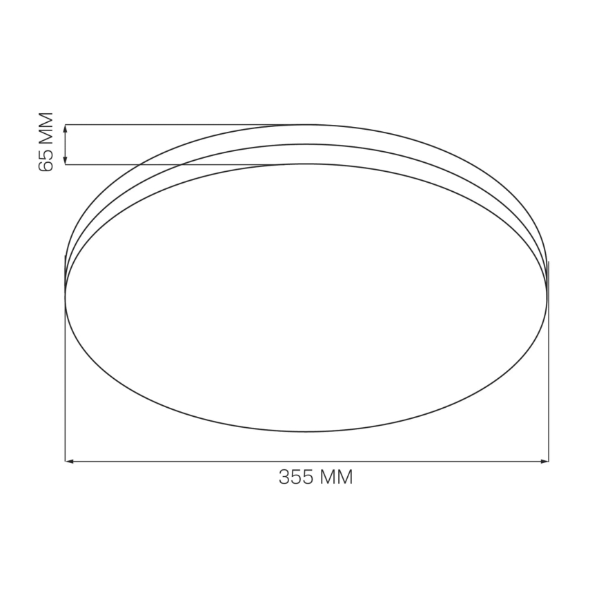 LED Kopalniška stropna svetilka MOON LED/18W/230V sijajni krom IP44
