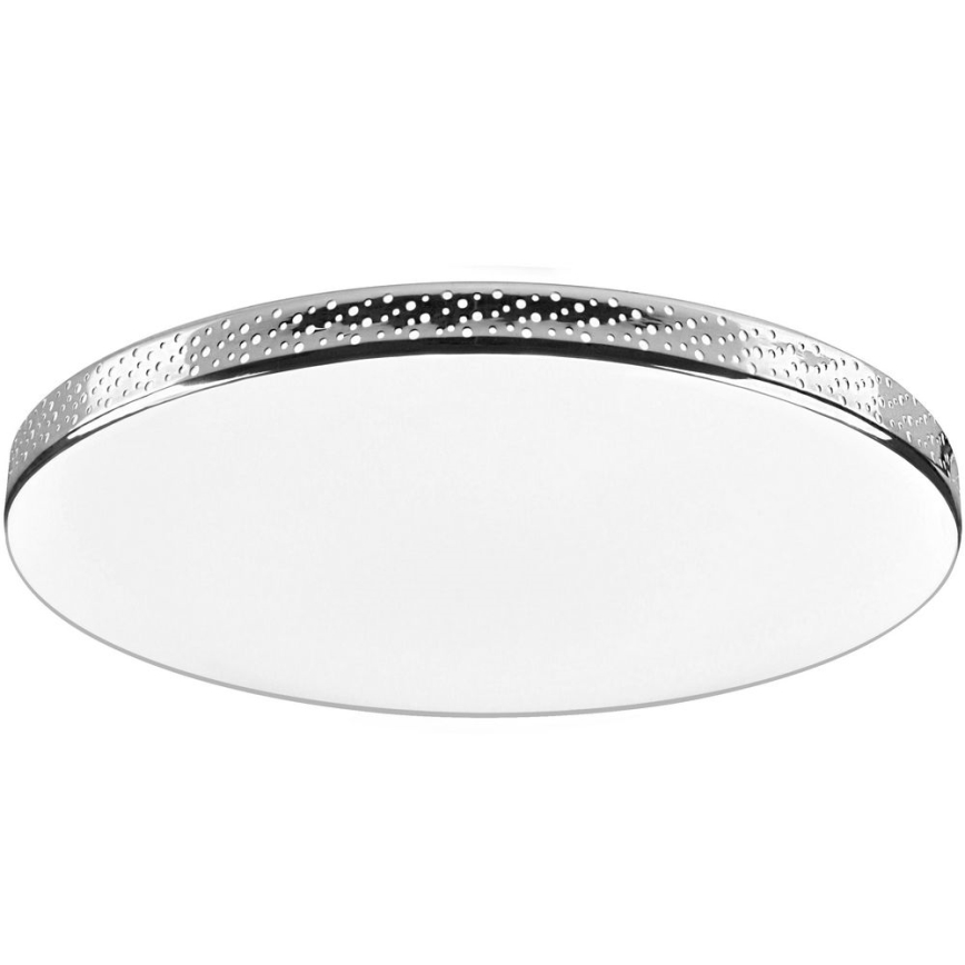 LED Kopalniška stropna svetilka MOON LED/18W/230V sijajni krom IP44
