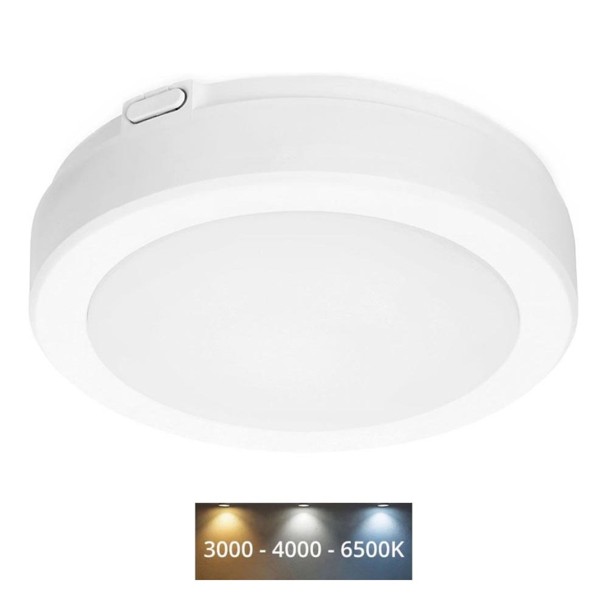 LED Kopalniška stropna svetilka NAIROS LED/12W/230V 3000/4000/6500K IP65 pr. 20 cm bela