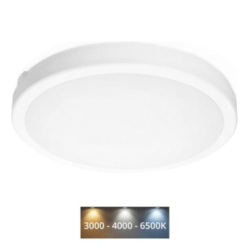 LED Kopalniška stropna svetilka NAIROS LED/36W/230V 3000/4000/6500K IP65 pr. 40 cm bela
