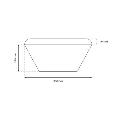 LED Kopalniška stropna svetilka NEMO LED/17W/230V IP44 črna