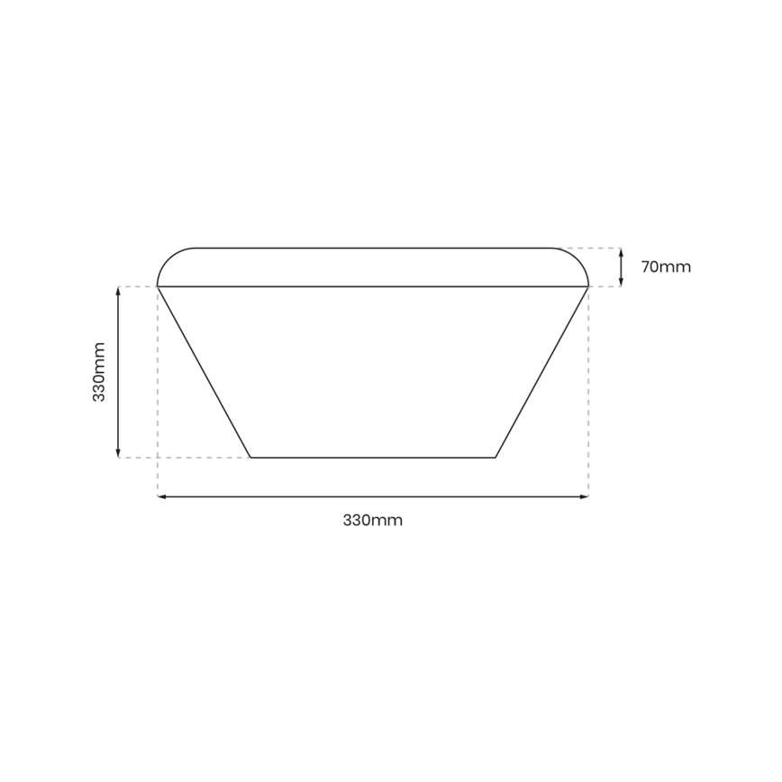 LED Kopalniška stropna svetilka NEMO LED/17W/230V IP44 zlata