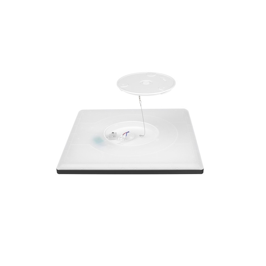 LED Kopalniška stropna svetilka NIVERA LED/12W/230V IP54 3000/4000/6000K 22,5x22,5 cm črna