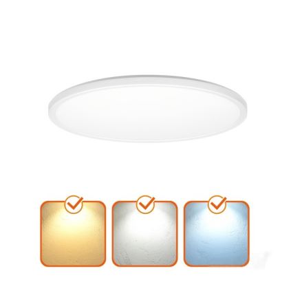 LED Kopalniška stropna svetilka NIVERA LED/18W/230V IP54 3000/4000/6000K pr. 30 cm bela
