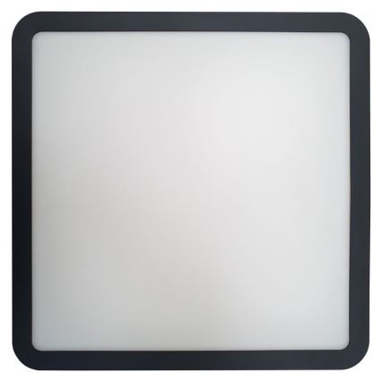 LED Kopalniška stropna svetilka s senzorjem ELLÉ LED/24W/230V 3000/4000/6500K 26x26 cm IP54 antracit