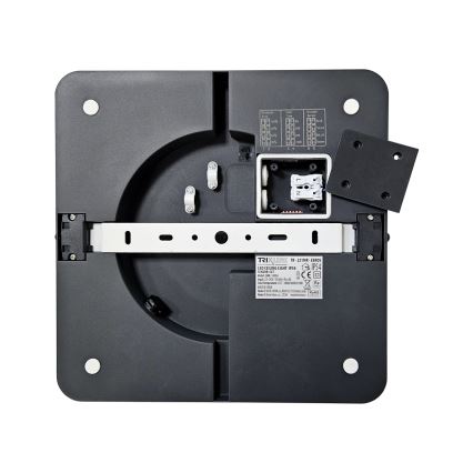 LED Kopalniška stropna svetilka s senzorjem ELLÉ LED/24W/230V 3000/4000/6500K 26x26 cm IP54 antracit