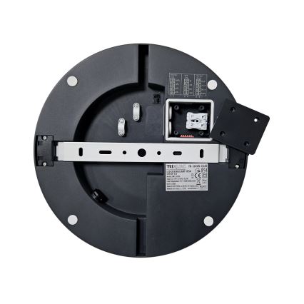 LED Kopalniška stropna svetilka s senzorjem ELLÉ LED/24W/230V 3000/4000/6500K pr. 26 cm IP54 antracit