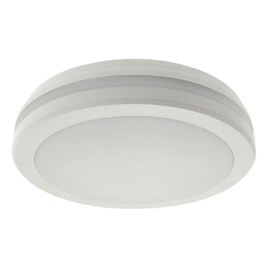 LED kopalniška stropna svetilka s senzorjem gibanja, 20 W, 230 V, 3000/4000/6500 K, premer 23 cm, IP54, bela