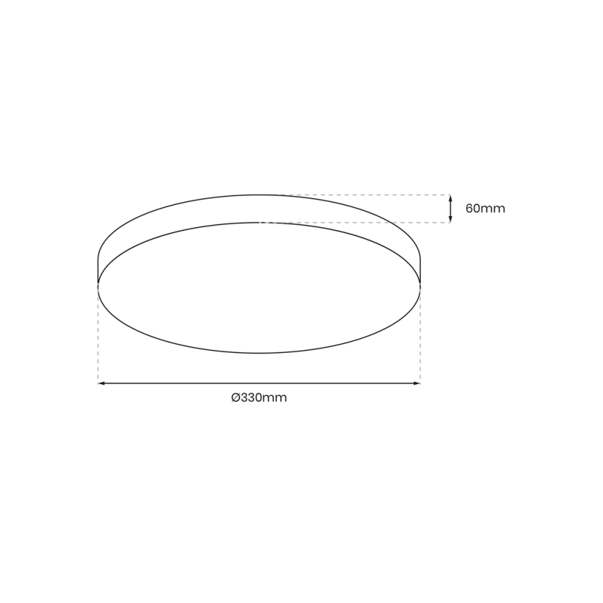 LED Kopalniška stropna svetilka s senzorjem MAYA LED/13W/230V pr. 33 cm IP44 črna